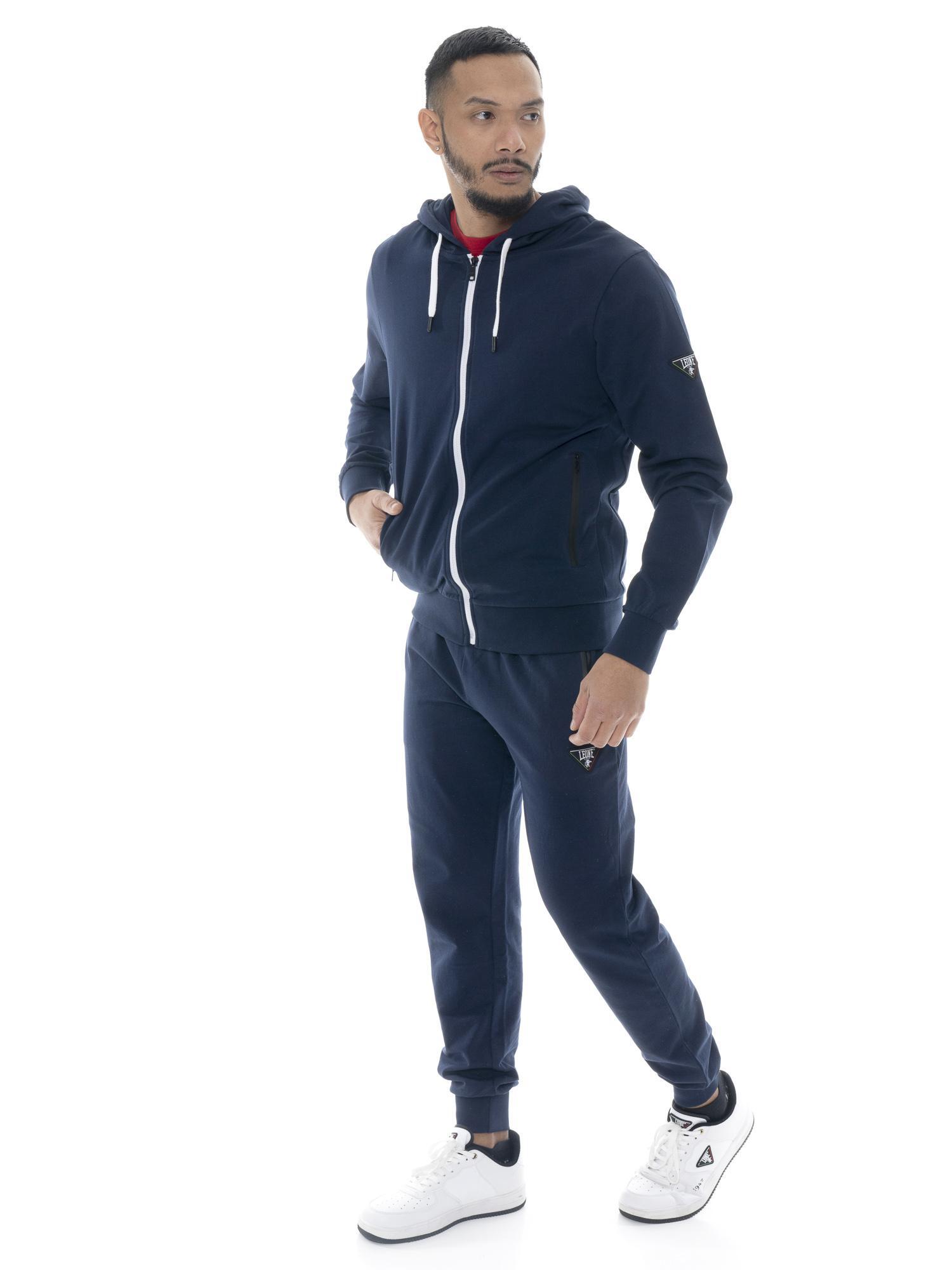 Herren-Kapuzenpullover mit Löwenaufnäher und Reißverschluss 2/5