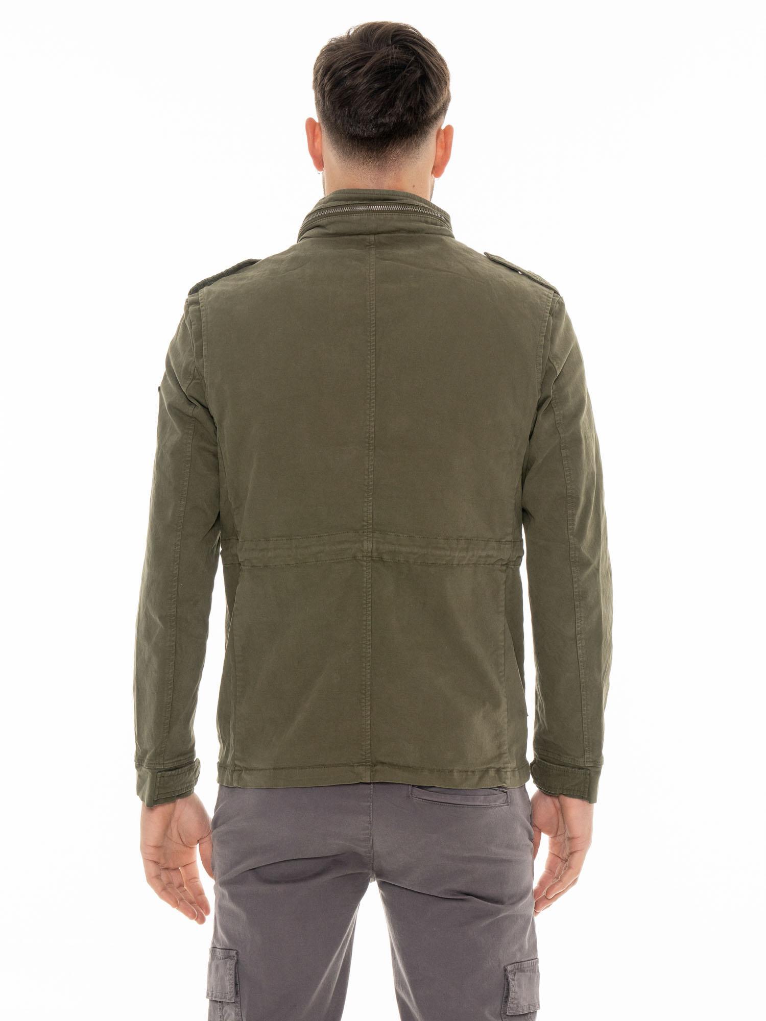 Chaqueta de hombre Leone Old Wash de corte militar 3/7