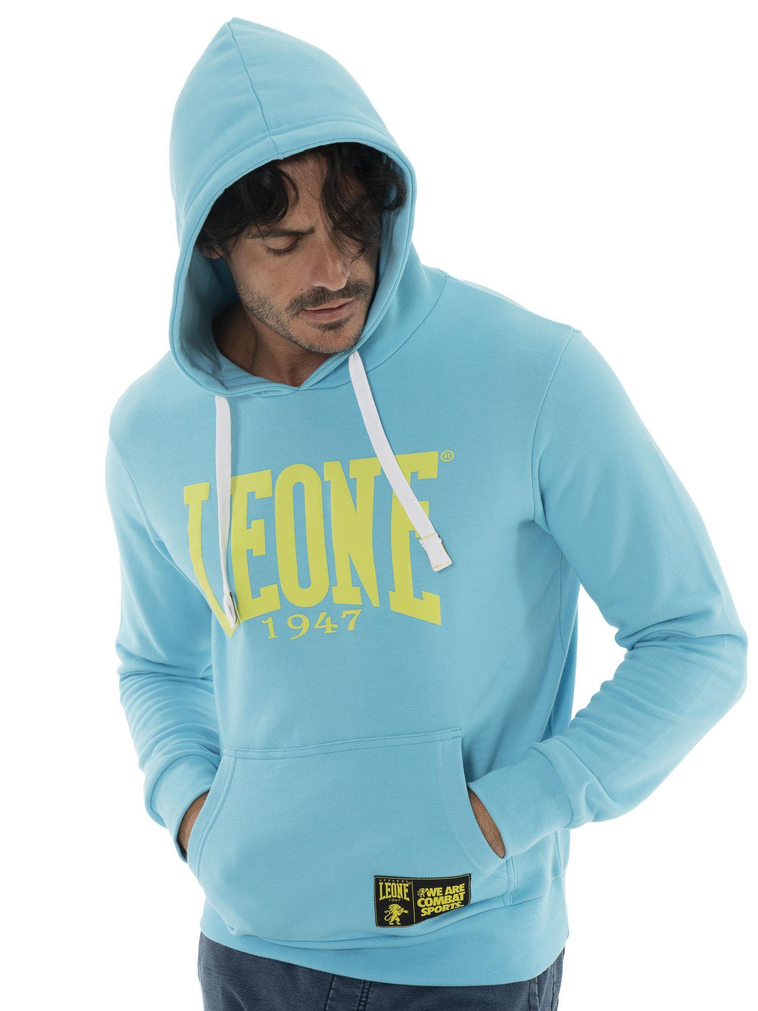 Felpa da uomo in cotone non garzato con cappuccio Leone Summer Vibes 5/5