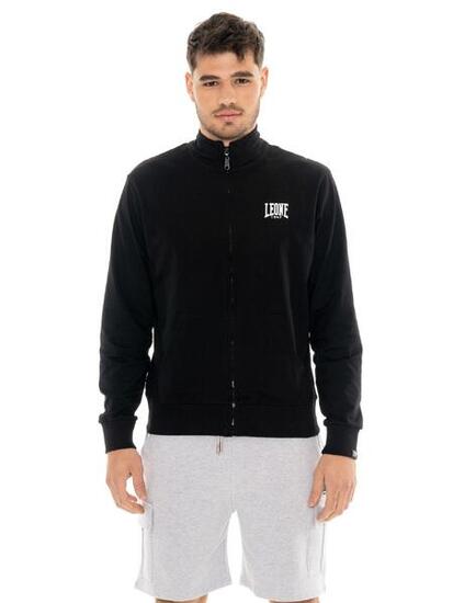 Felpe da uomo in cotone non garzato con zip Leone HJ