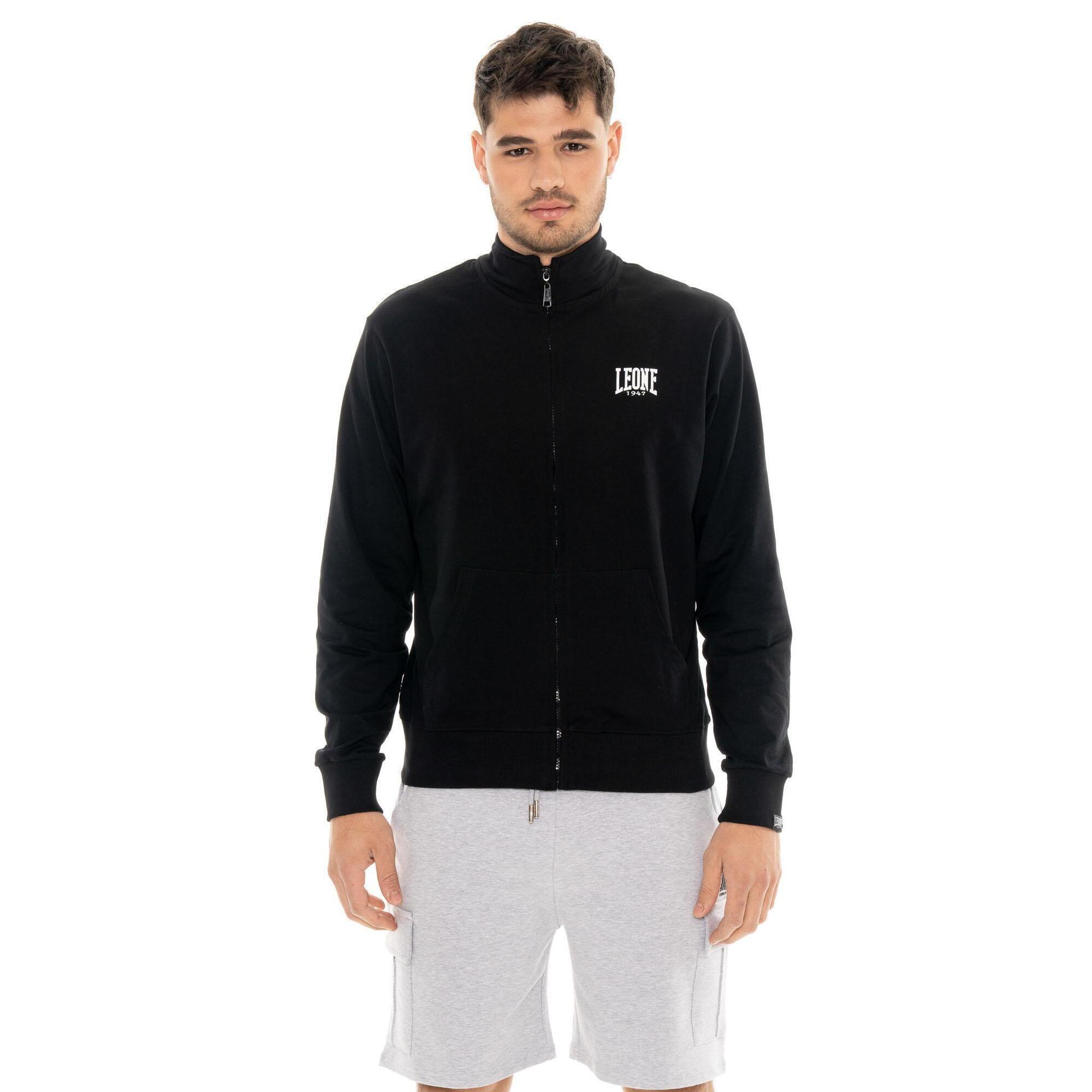 Leone 1947 Apparel - Sweat-shirt Homme Leone Hj En Coton Non Brossé Avec Zip - Sweat-shirt - Noir - Decathlon