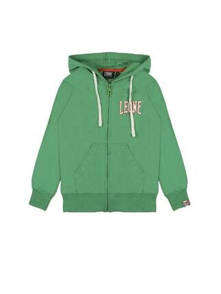 Sweat-shirts zippés pour enfants Leone New Basic en coton non brossé