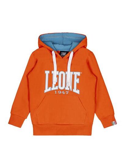 Sweat enfant Leone New Basic en coton non brossé avec capuche