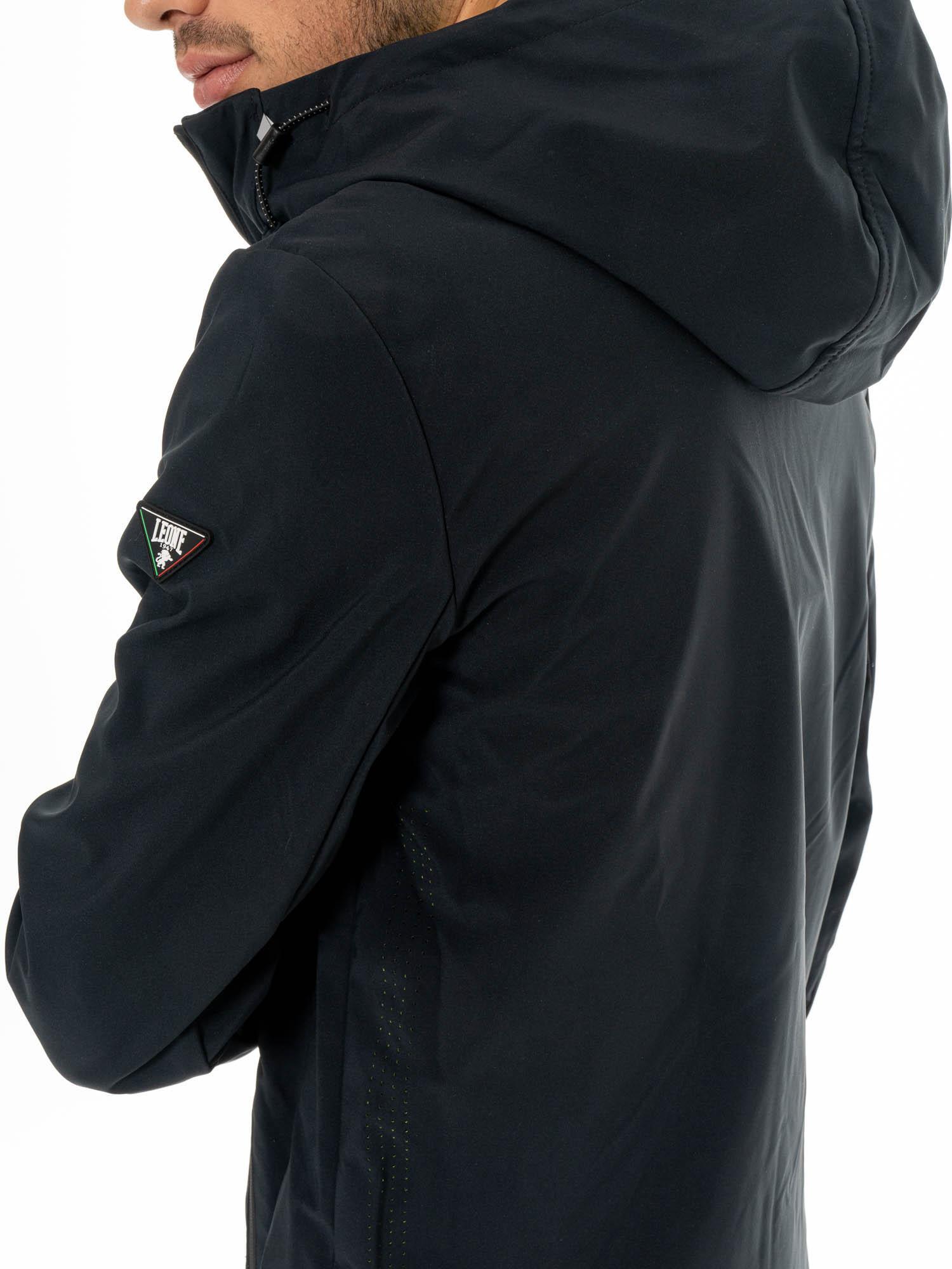 Chaqueta de hombre Leone Boxing Legend impermeable con cremallera y capucha 3/6