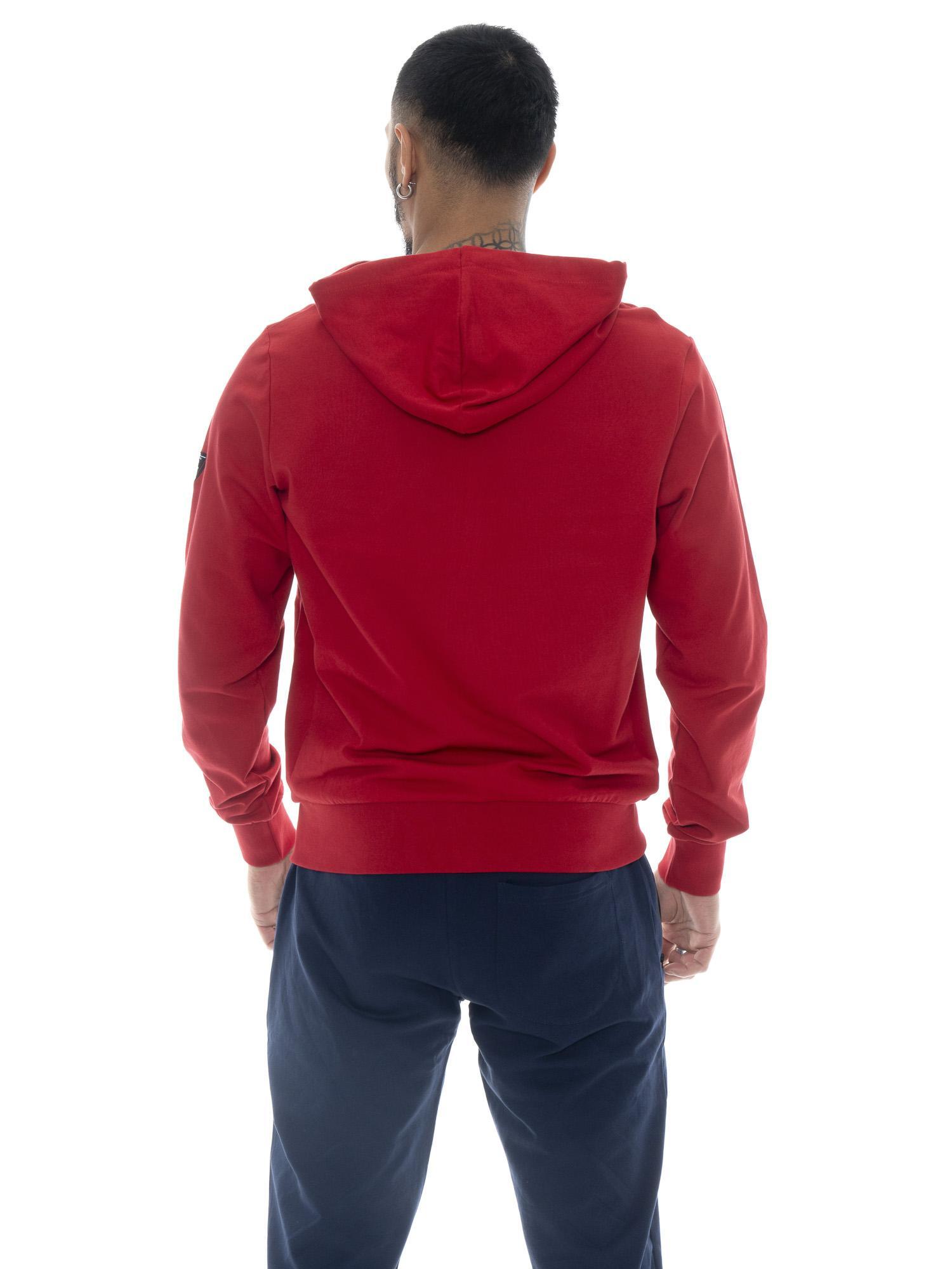 Sweat à capuche zippé pour homme avec écusson lion 3/4