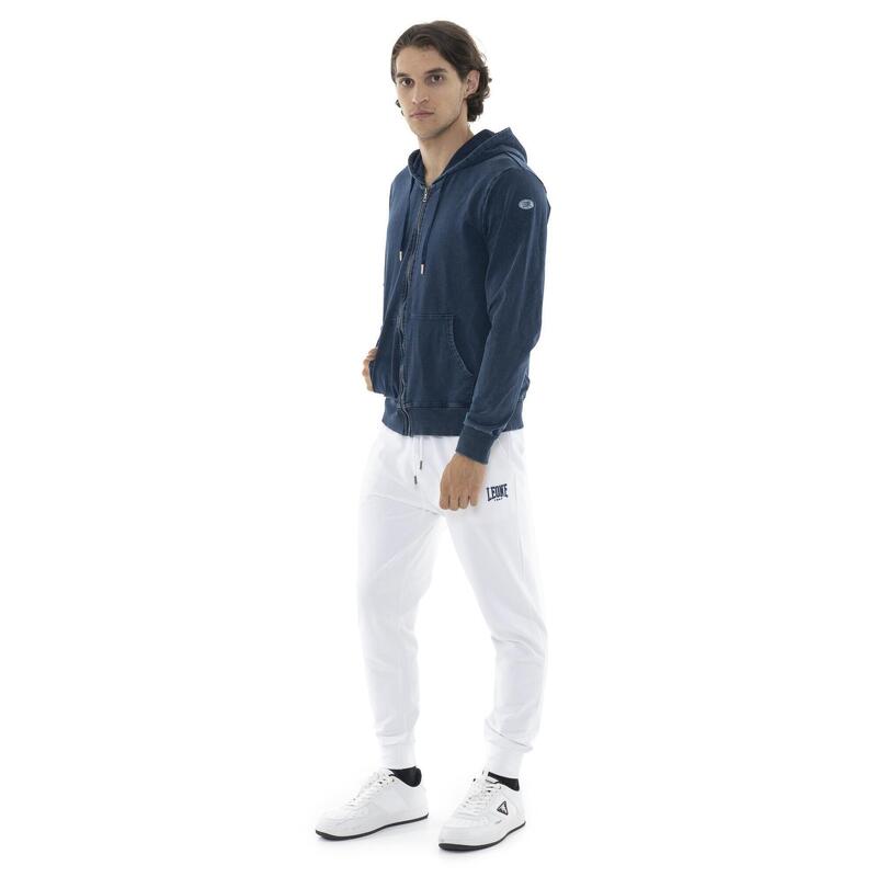 Hanorace cu fermoar pentru bărbați Leone Denim