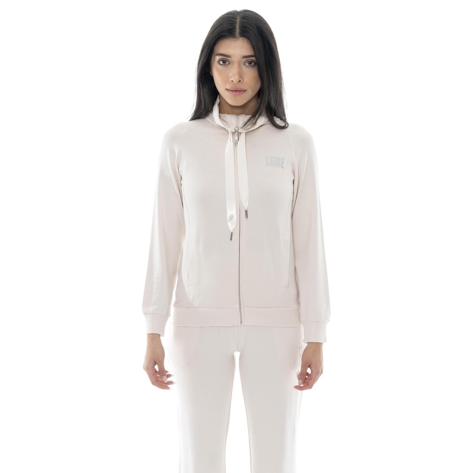 Leone 1947 Apparel - Sweat-shirt Femme Leone Spring Vibes En Coton Non Polaire Avec Col Et Zip - Sweat-shirt - Gris - Decathlon