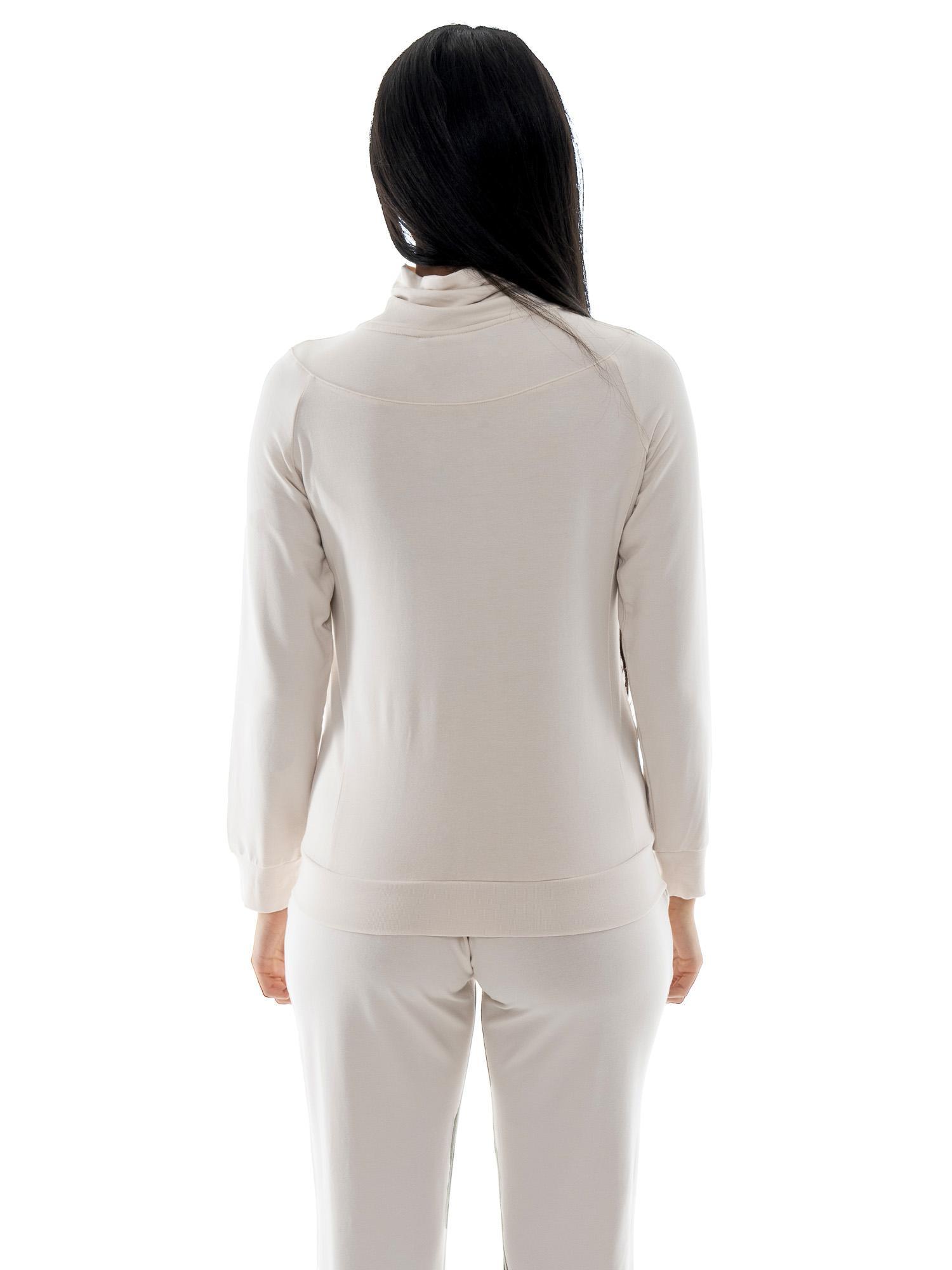 Felpa da donna in cotone non felpato con colletto e zip Leone Spring Vibes 4/7