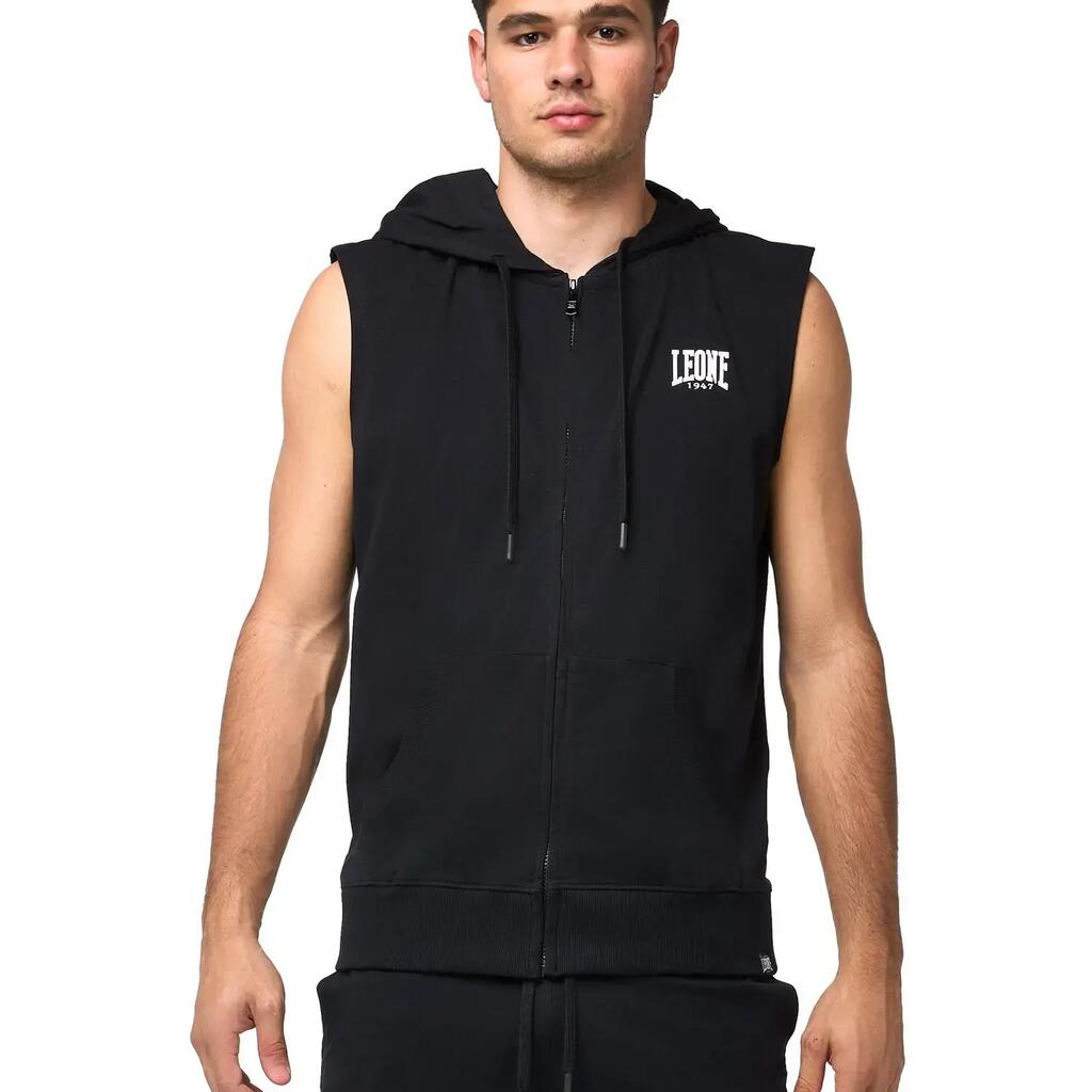 Leone Sporty Men's Sleeveless Zip-Up Hoodie