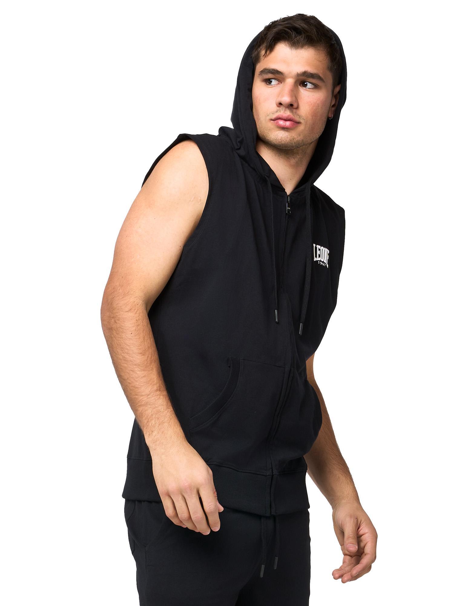 Sweat à capuche zippé sans manches Leone Sporty pour homme 3/5