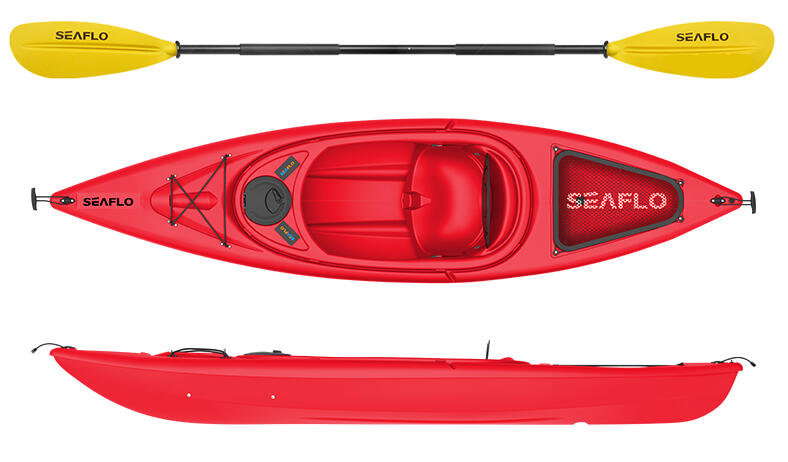 SEAFLO KAJAK SF1004 KANU ERWACHSENE ROt ODER BLAU SIT IN KAJAK SEAFLO
