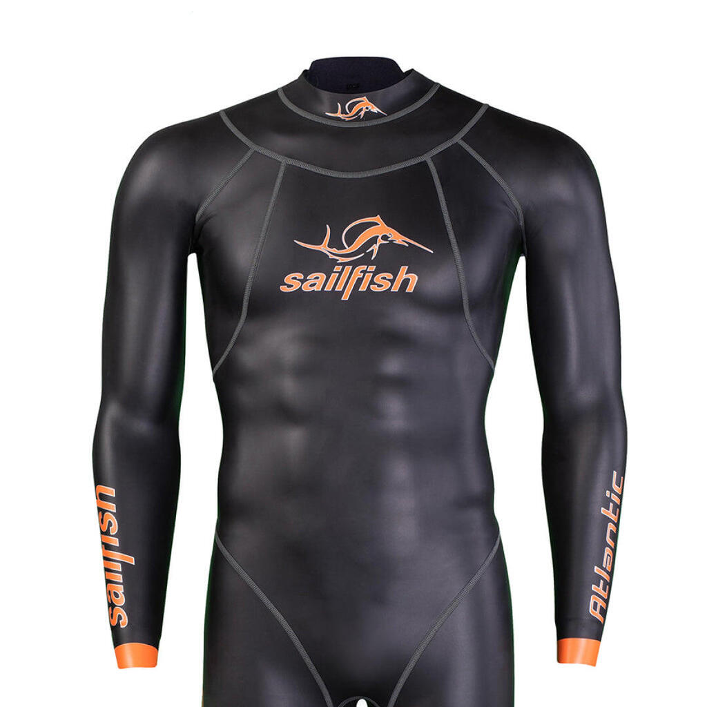 Men's One-piece Wetsuit, Atlantic 2 - Black