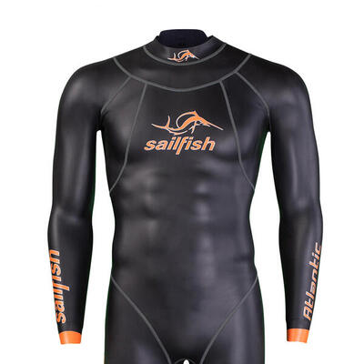 Wetsuit uit één stuk voor heren. atlantic 2 - zwart