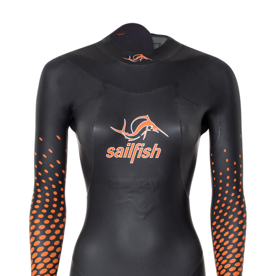Fato de mergulho ignite 2 natação mulher laranja sailfish