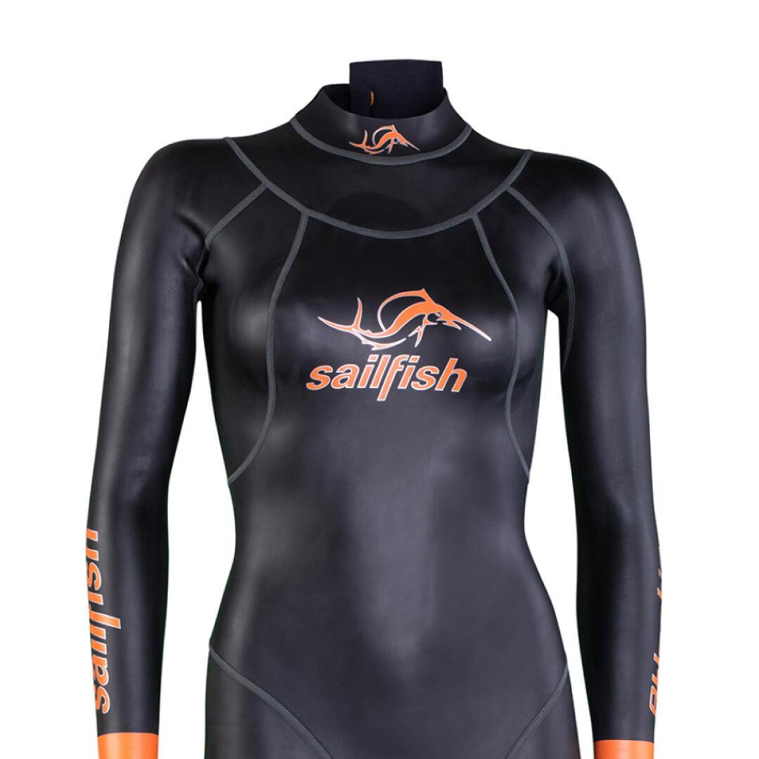 Sailfish - Womens Atlantic 2 - Combinaison De Plongée - Noir|orange - Petit - Decathlon