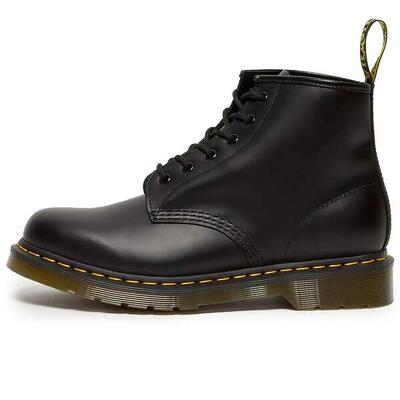 Dr. Stiefel Martens 101 Ys Glatt Schwarz Dame