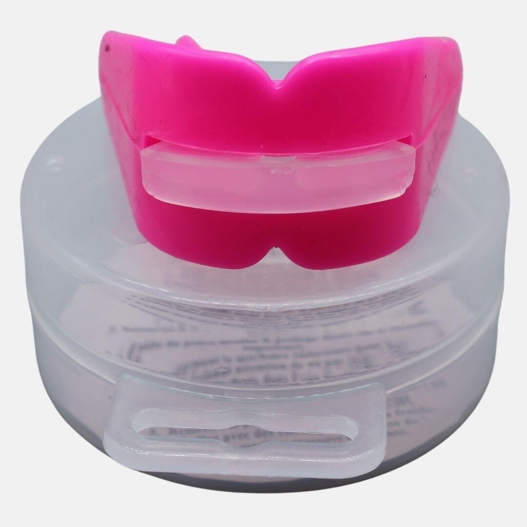 Gebitsbeschermer/Bitje voor beugel + ondertanden bescherming Roze 4/5