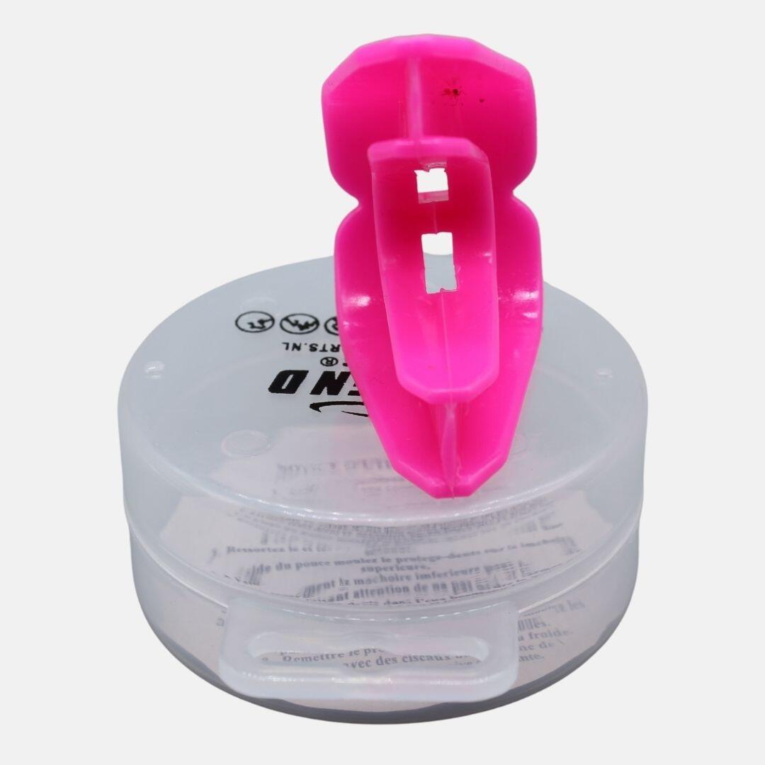 Gebitsbeschermer/Bitje voor beugel + ondertanden bescherming Roze 2/5