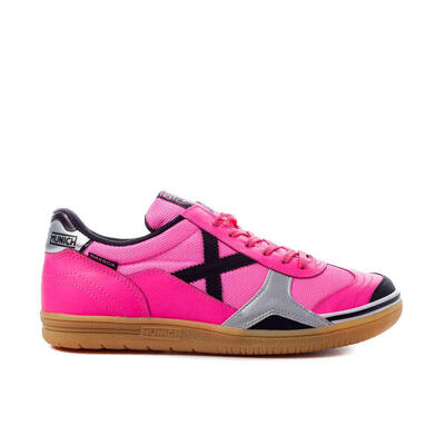 Zapatilla de fútbol sala MUNICH Gresca adulto rosa