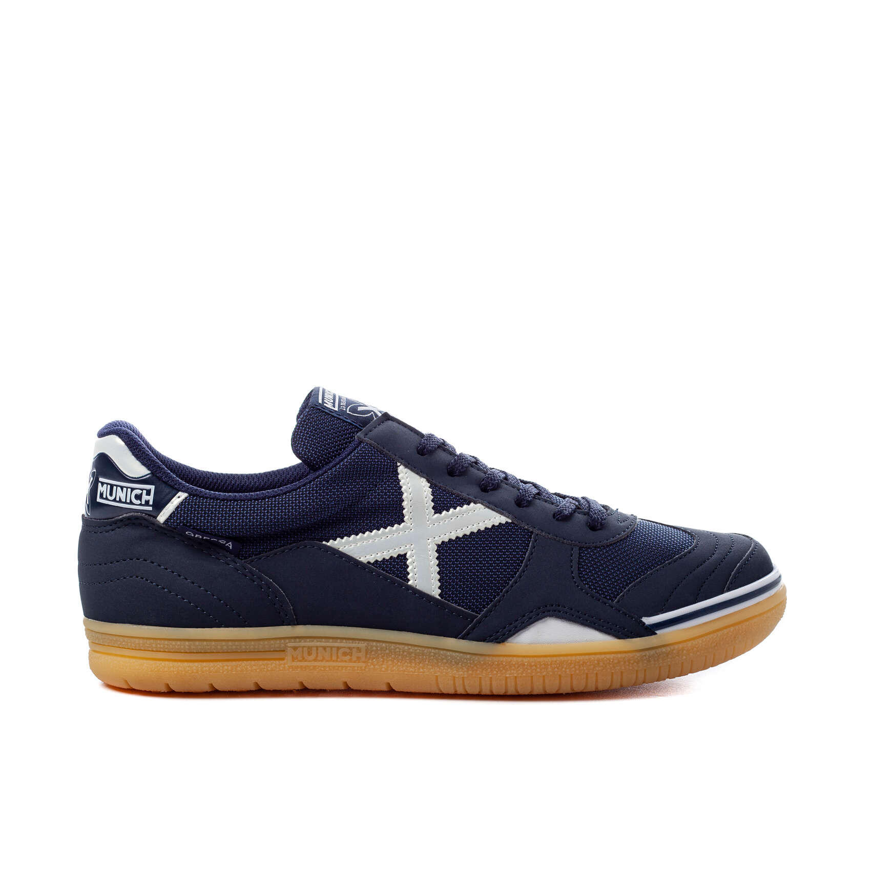 Scarpa da calcio indoor MUNICH Gresca adulto blu navy 1/4