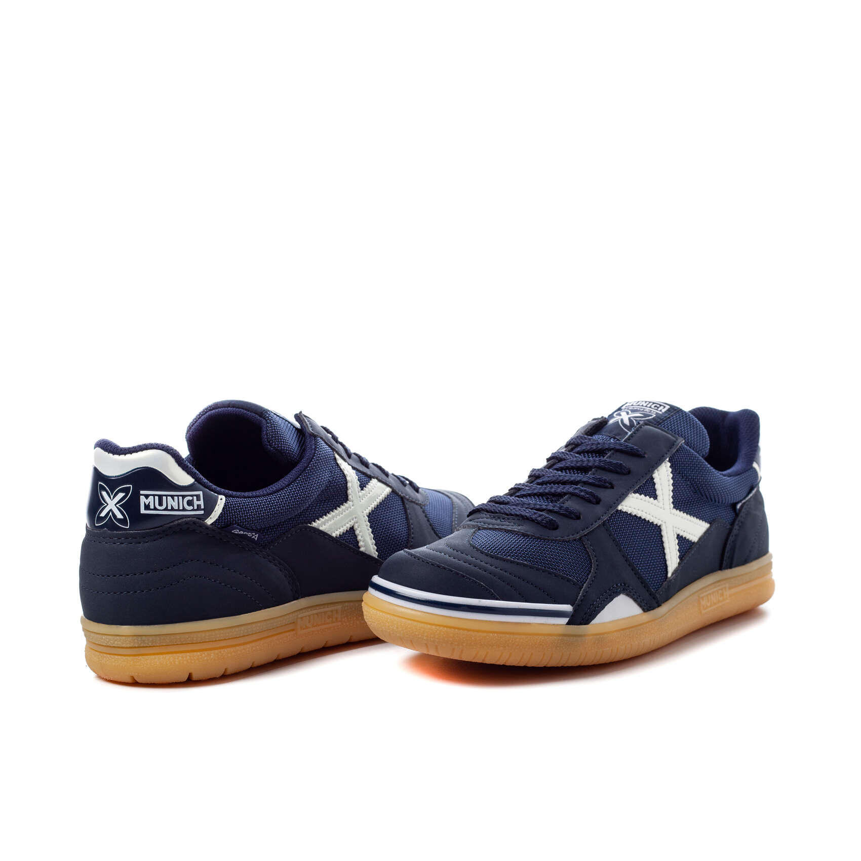 Scarpa da calcio indoor MUNICH Gresca adulto blu navy 2/4