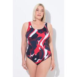 Femme Maillot de bain sans bonnets souples. Décolleté rond. Motif