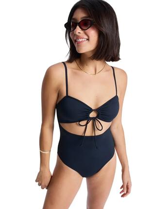 Jednoczęściowy strój kąpielowy dla Kobiety BEACH CLASSICS Czarny