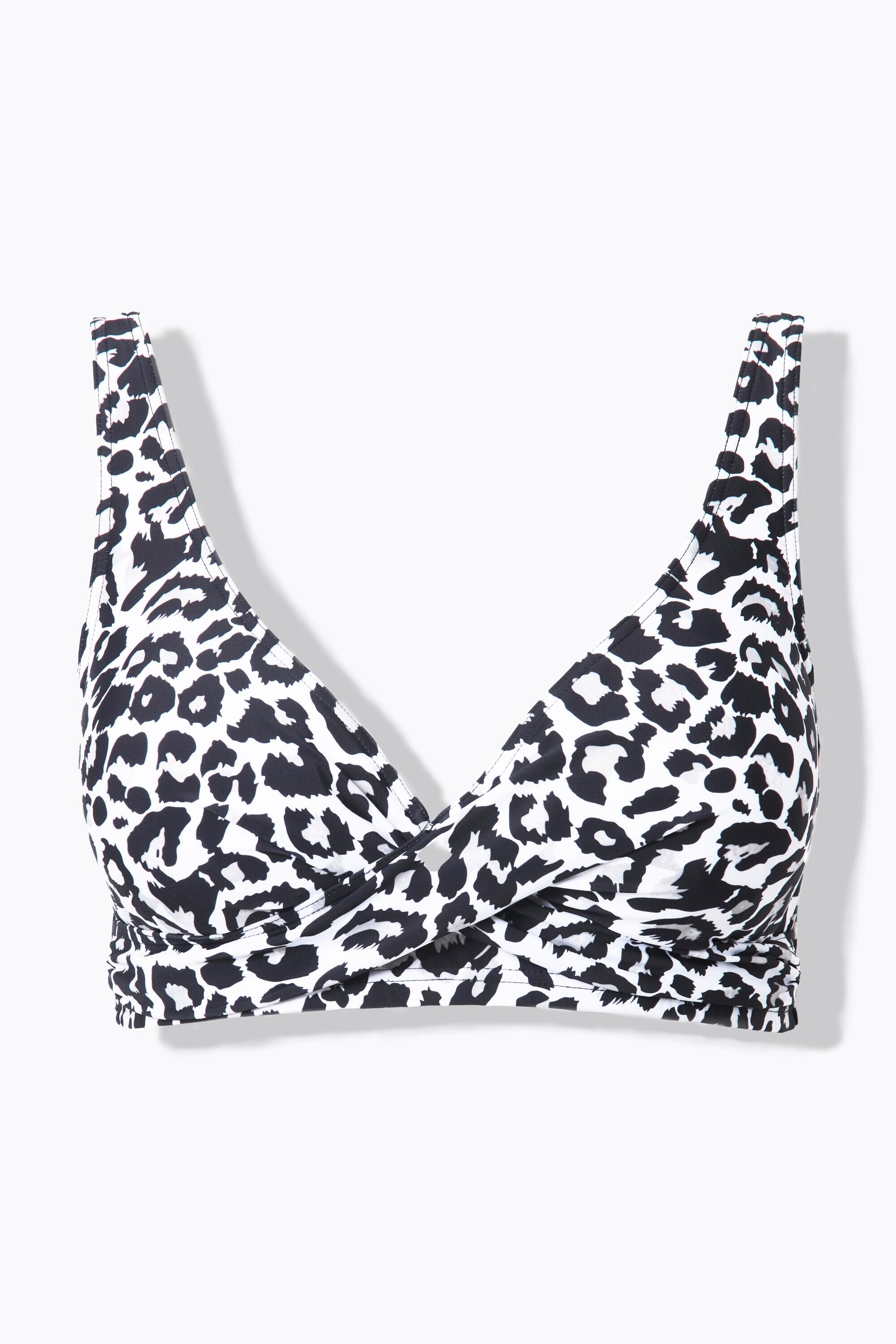 Femme Haut de bikini drapé bonnets souples imprimé léopard 6/6