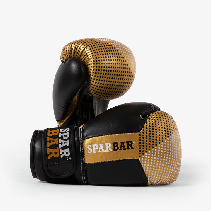 SPARBAR SPARBAR® SB1 KIDS VELCRO BOXING GLOVES - GOLD & BLACK