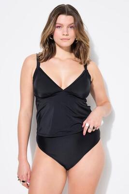 Dames tankini-top rasterborduur softcups