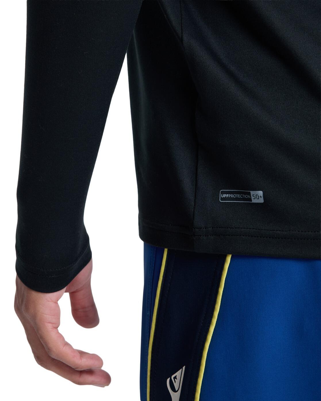 T-shirt de surf à manches longues UPF50 EVERYDAY SURF Noir Homme 4/4