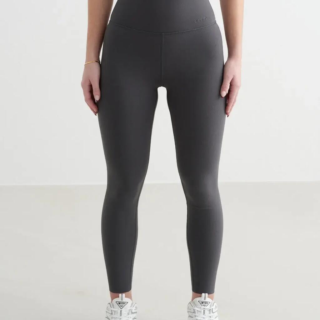 Women's Tights High-Waisted Squat Proof Petite Sense Shadow Grey