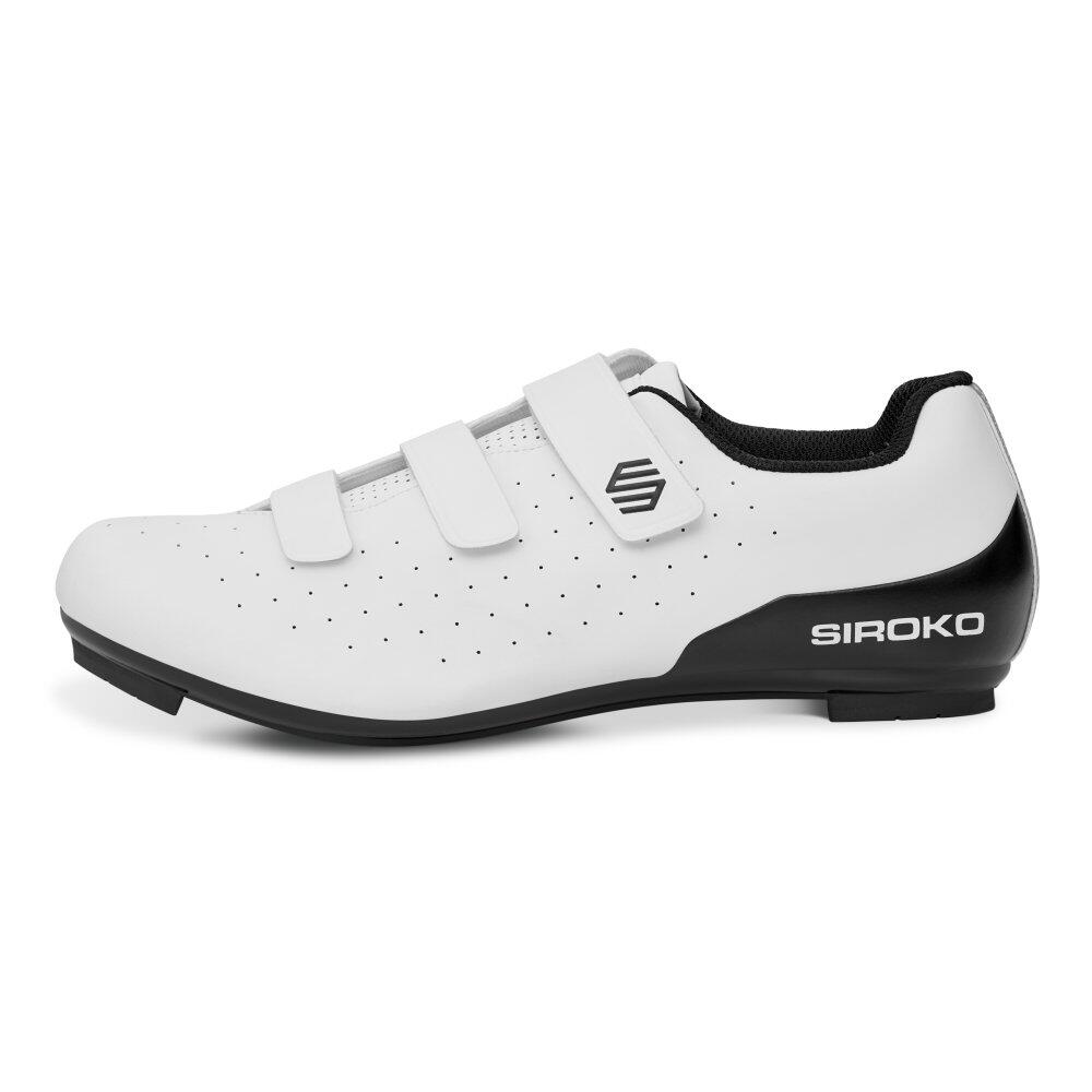 Sapatos para ciclismo de estrada Homem e mulher RideRev White Branco 2/7