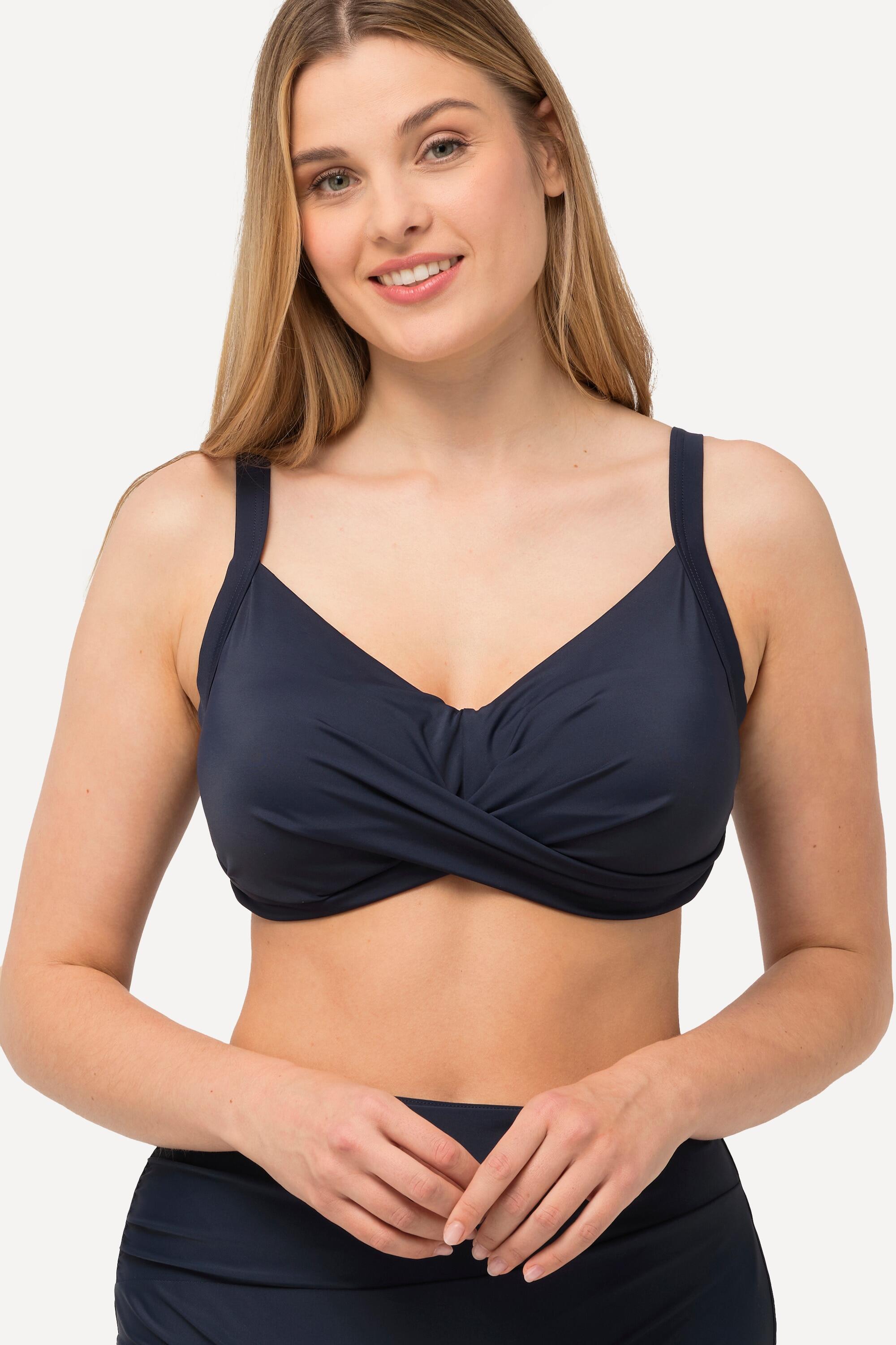 Femme Haut de bikini drapé bonnets souples bretelles réglables 4/6