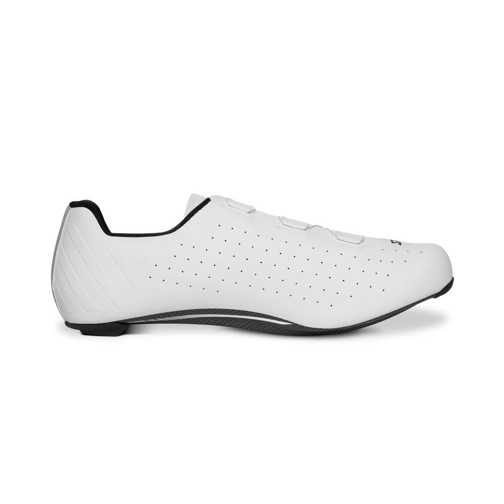 Zapatillas de ciclismo carretera Hombre y Mujer OKORIS WHITE Blanco 3/7