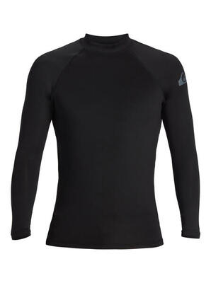 Langärmliges surf-t-shirt mit upf 50 everyday heat schwarz