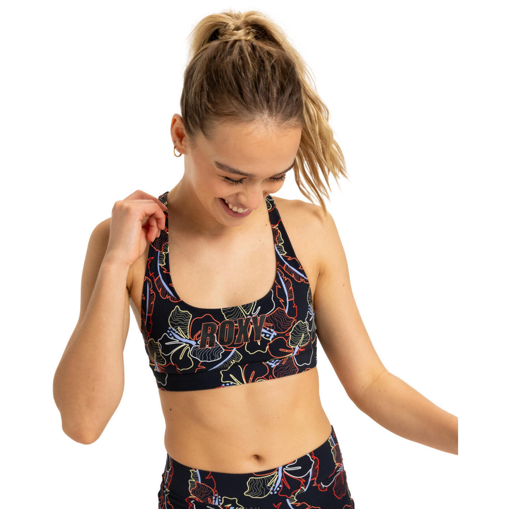 Roxy - Haut De Maillot De Bain Brassière Femme - Haut De Maillot De Bain (bikini) - Gris - 36 Xs - Decathlon