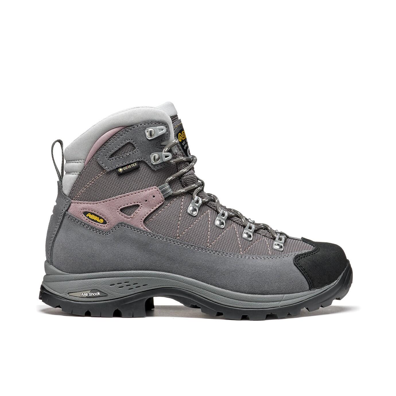 Asolo Finder GV Walking Boots-Grey/Rose Taupe ASOLO Decathlon