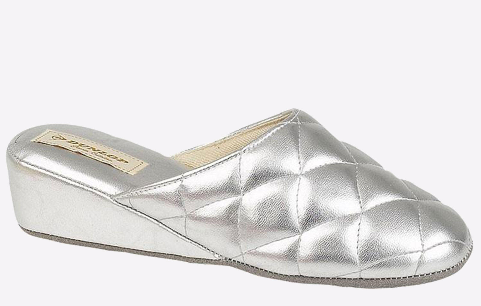 Dunlop Sybil Quilted Womens Mule Slippers 1/1