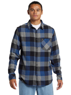 Flanellhemd MOTHERFLY Blau Herren