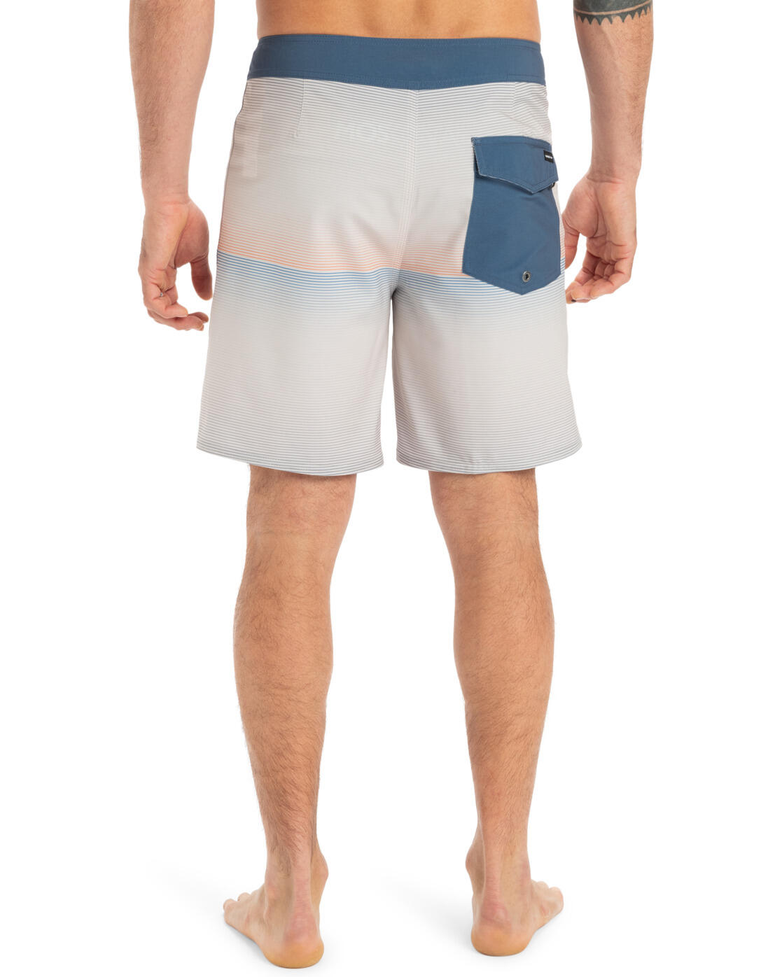 Boardshort SURFSILK STRAIGHT LEG 18" Gris Homme 2/4