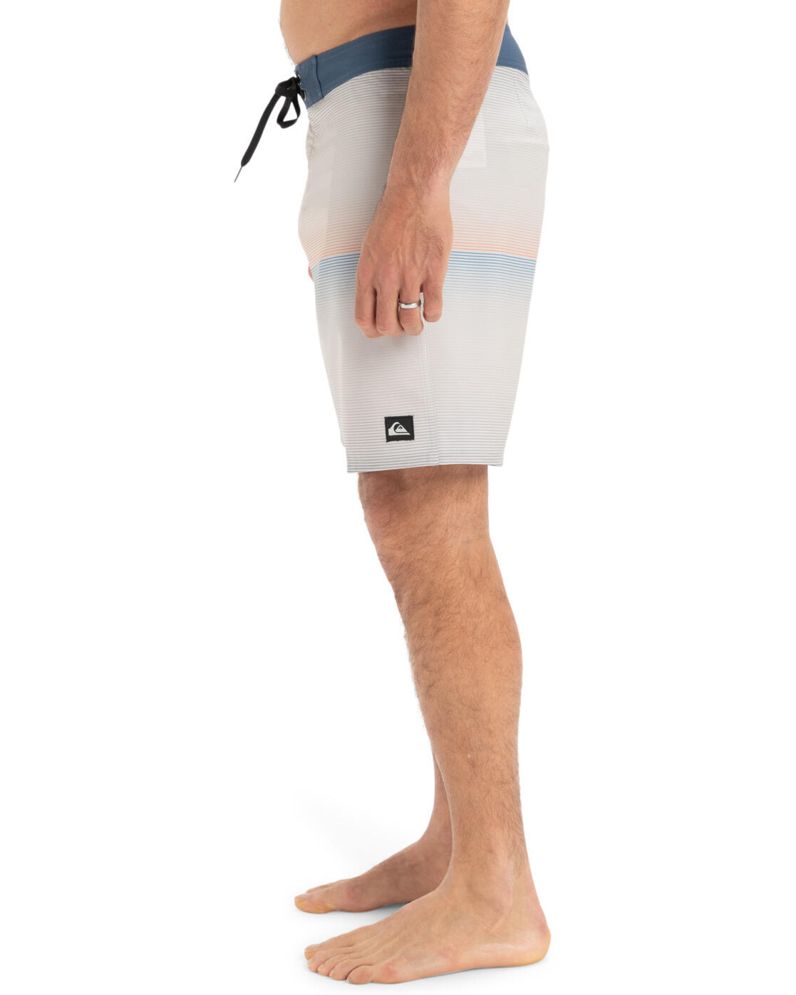 Boardshort SURFSILK STRAIGHT LEG 18" Gris Homme 3/4