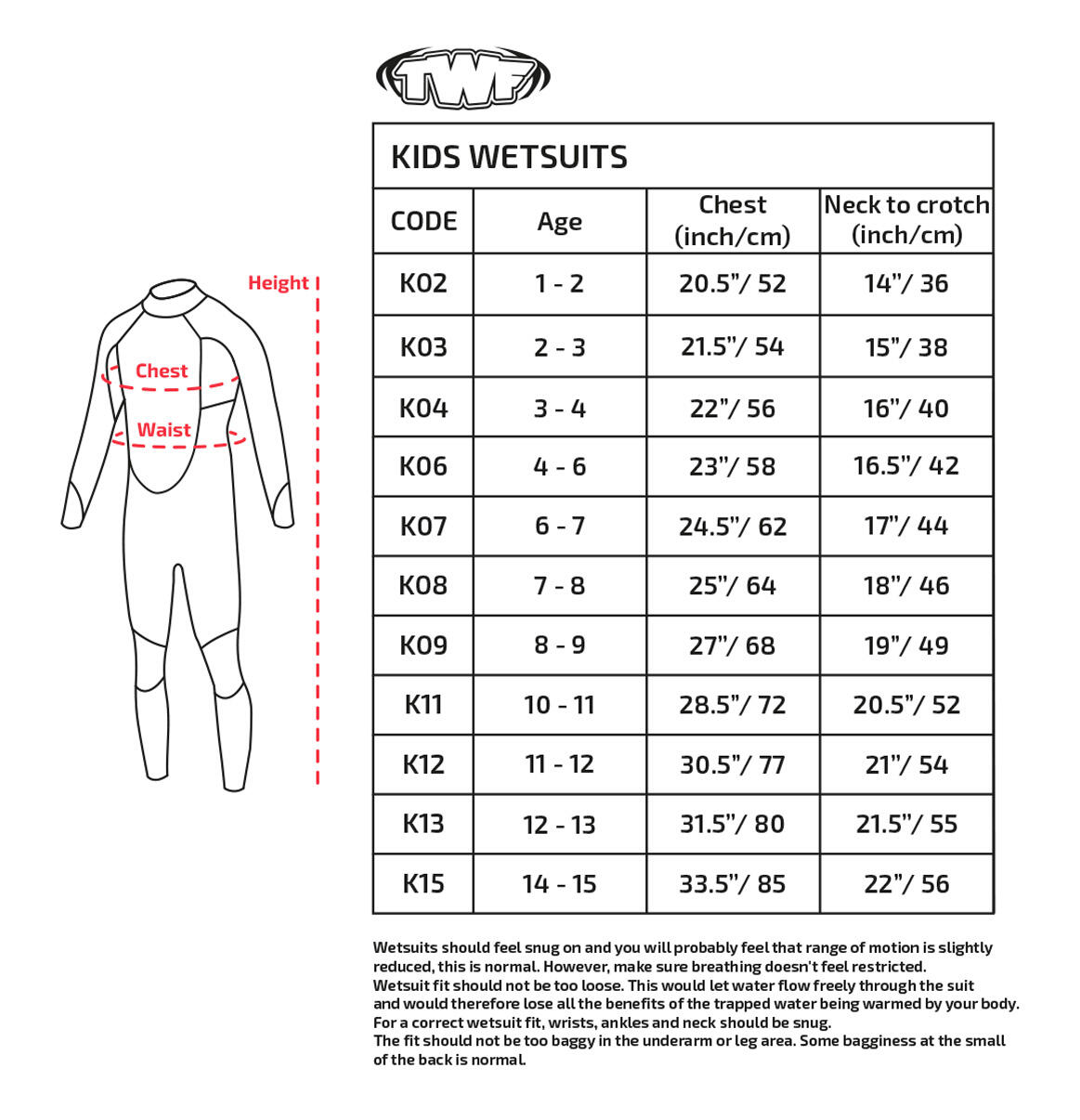 TWF XT3 3/2mm Kids Shorty Wetsuit 3/7