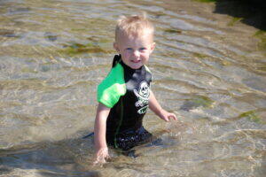 TWF Pirate and Seahorse 2mm Kids Summer Shorty Wetsuit 6/7