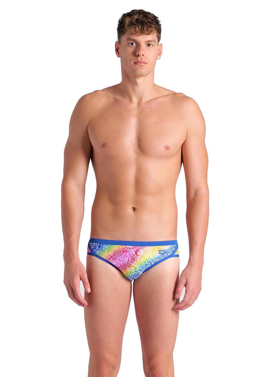 Slip Arena Let it Beat 8,5 cm - Bleu royal / Blanc - Taille 38 5/7
