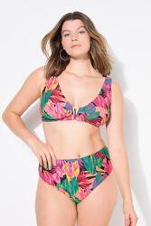 Femme Bas de bikini shorty taille haute imprimé jungle