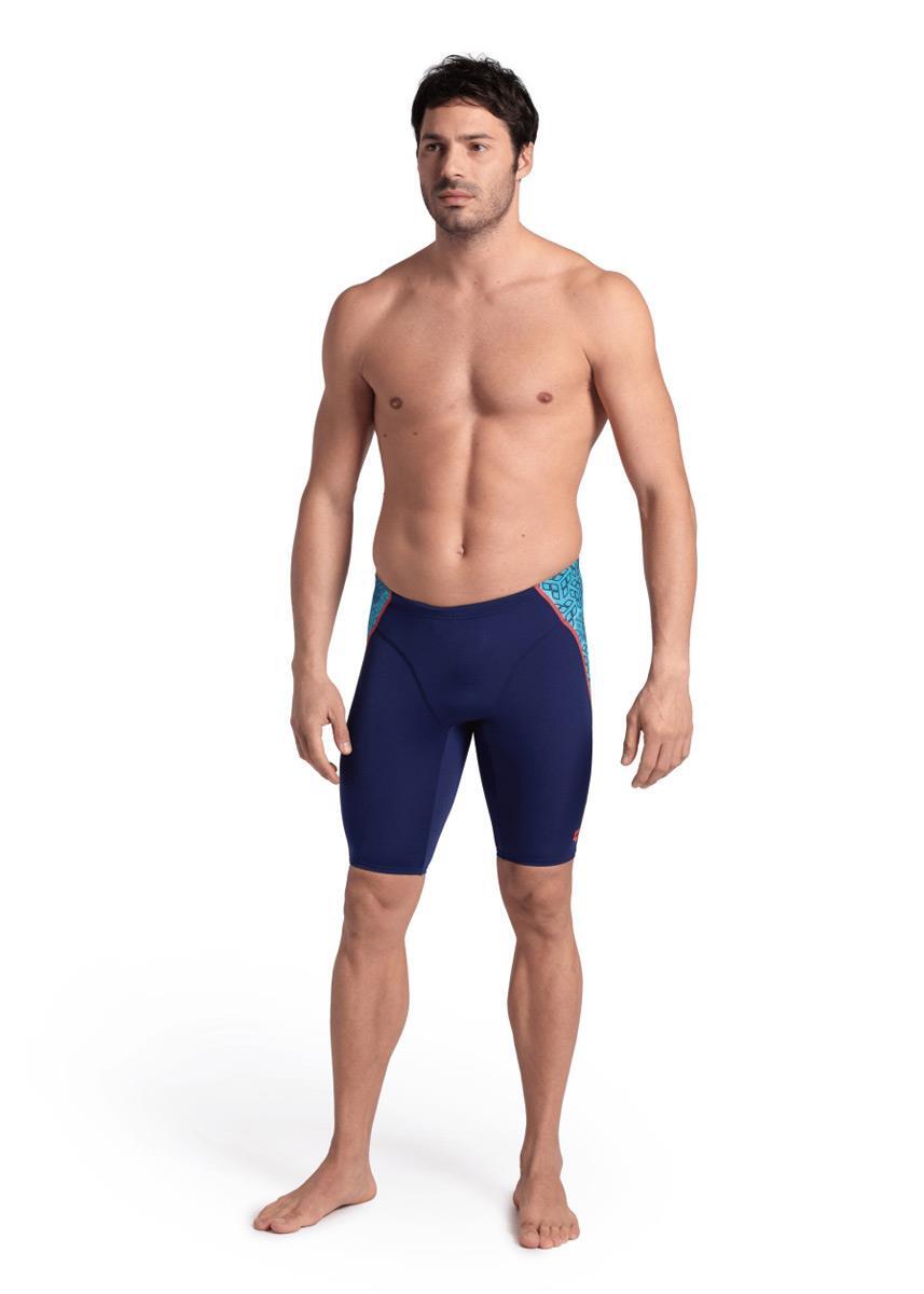Arena Camo Kikko Jammer - Navy / Water Multi - UK Taglia 26 5/6