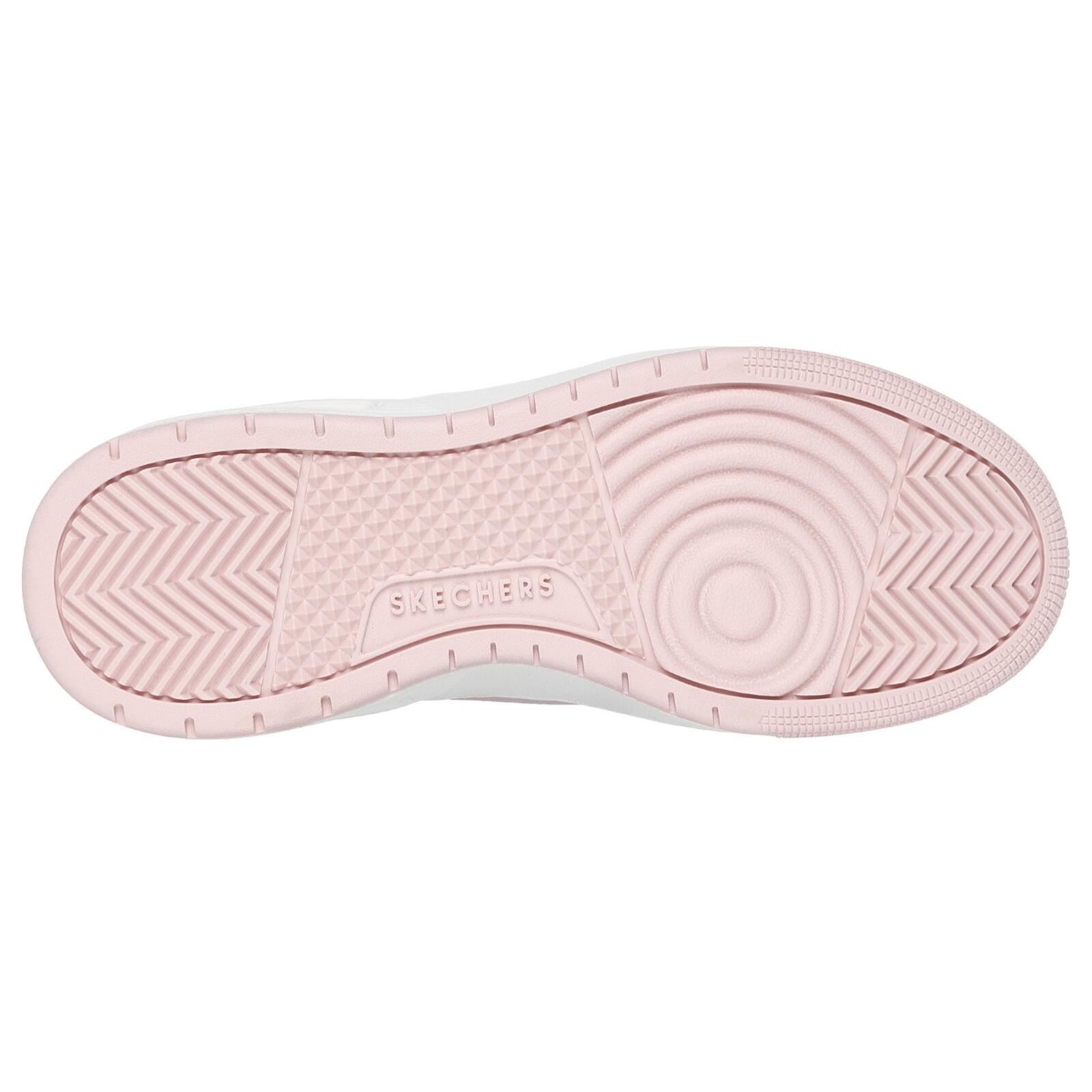 Skechers Uno Court - Courted Style Trainers-White/Lavender Pink 5/5