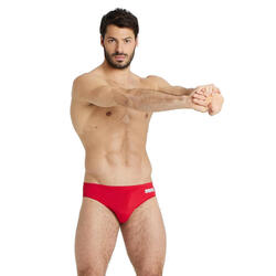Slip de bain Arena Team Solid - Rouge/Blanc - UK Taille 26