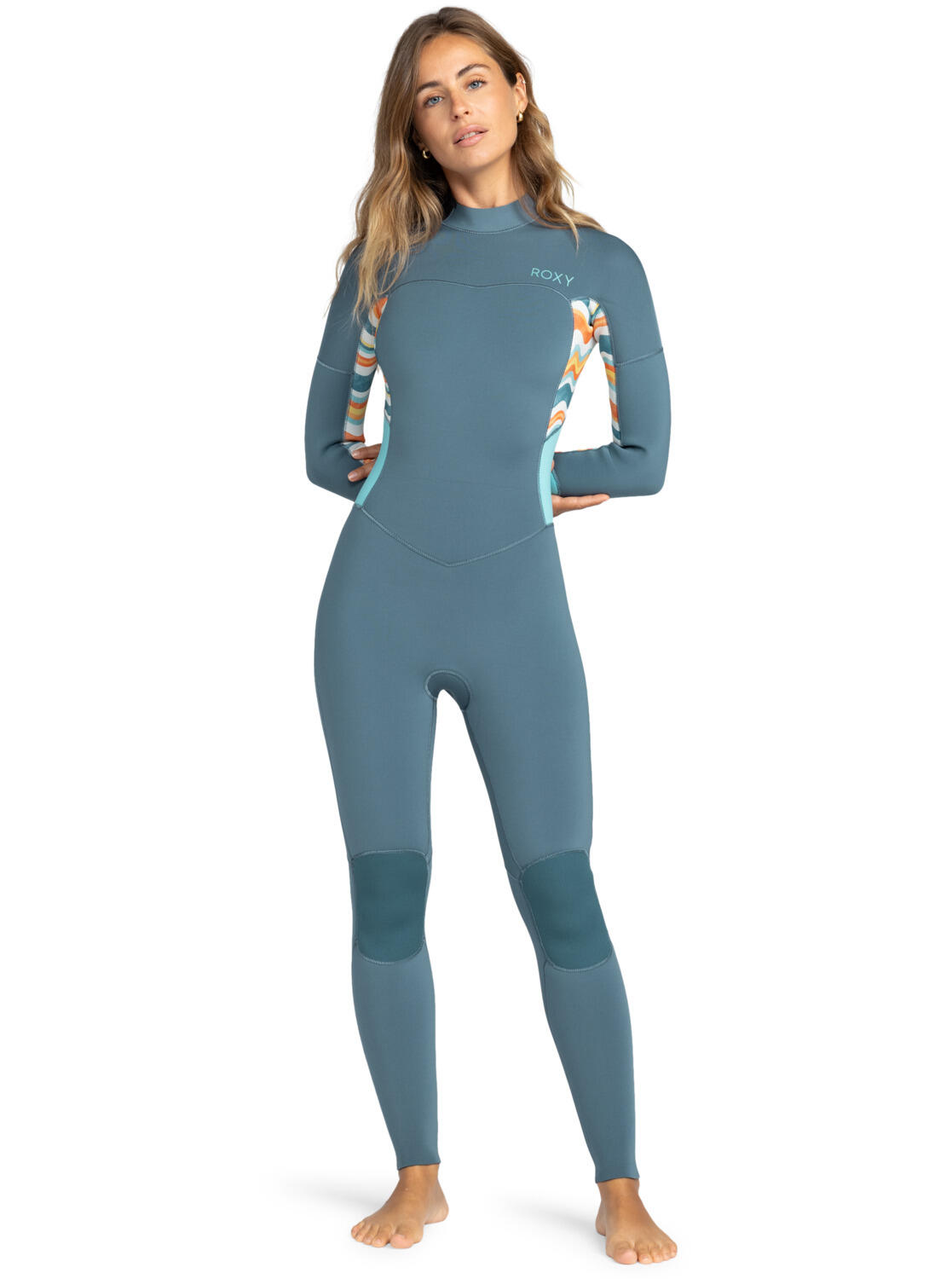 Roxy Back-Zip-Neoprenanzug 3/2MM SWELL SERIES Blau Frauen